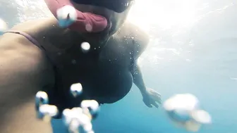 Freediving Fins Penetrator Ghost Pink, Snorkeling in Jemuluk Bay, Amed #3