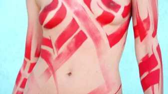 Body Painted with Red Ink №2 #5