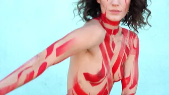 Body Painted with Red Ink №2 #7