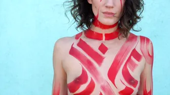 Body Painted with Red Ink №2 #9