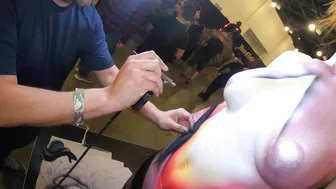 Body Painting Amber at Monsterpalooza 2023 #3