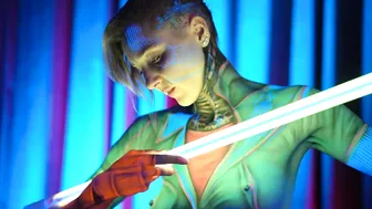 Veronika Cyberpunk body Painting #6