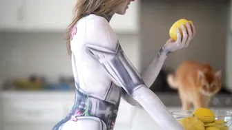 Natalie Mae Fembot Body Painting #7