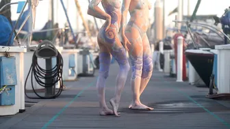 Body Painted Sirens at the Marina #6