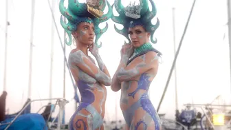 Body Painted Sirens at the Marina #8