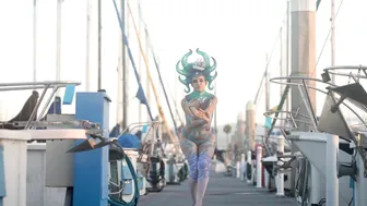 Body Painted Sirens at the Marina #9