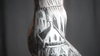 Castle on the Thigh Body Painting #8