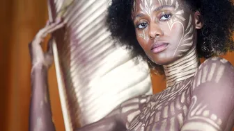 Golden Goddess Body Painting ft. Jahla