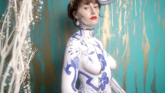 Blue Willow Body Painting #6