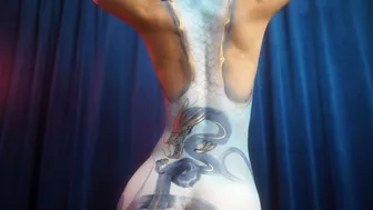 Chinese Dragon Body Painting