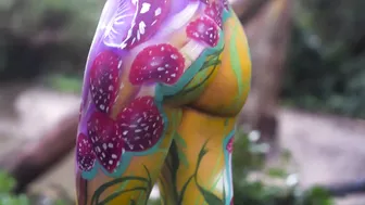 Body Painting Mushrooms on Sawyer Croft #10