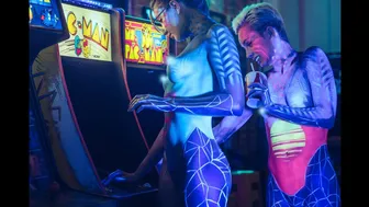 80s Retro Arcade Body Paint