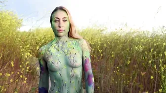 Alessia the Flower Goddess Body Painting #7