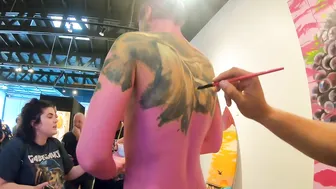 Roustan Gault Live Body Painting at Resin Hermosa Beach #4