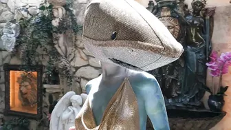 Sparkle Shark Body Paint at LaFerla Manor BTS #7