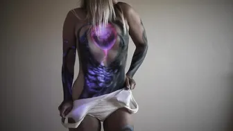 The Sea Inside Body Paint featuring Asher Monroe's Hurricane #7