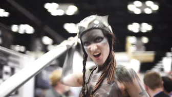 Senua Hellblade and Stormfall Body Paint Cosplays Gen Con 2017 #3