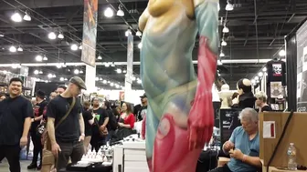 Monsterpalooza 2018 - Shark and Warrior Body Paintings - Badger Airbrush #3