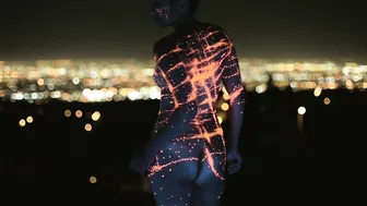 City Lights body painting over SoCal #2