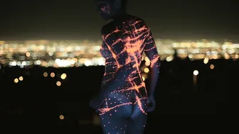 City Lights body painting over SoCal #3