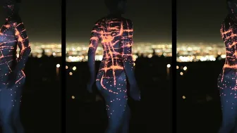 City Lights body painting over SoCal #7