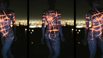 City Lights body painting over SoCal #8