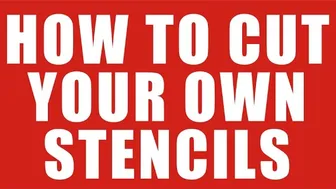 How to Cut Your Own Stencils for Painting or Airbrushing #1