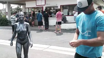 Body Paint Robot visits In-N-Out Burger #4