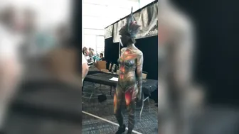 Body Painting Sawyer at Son of Monsterpalooza 2016 #9