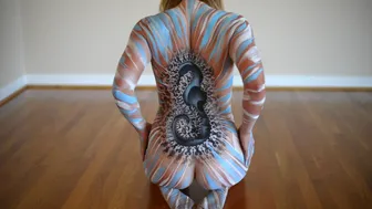 Endless Seahorse Body Painting