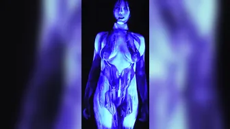 Halo 4 CORTANA Cosplay Body Paint NSFW #5