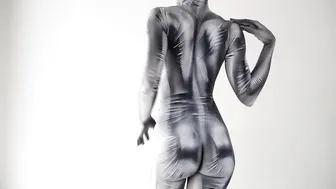 Mylar Balloon Body Painting #2