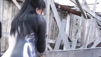 Photographing a Body Painting at Abandoned Amusement Park #7