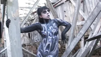 Photographing a Body Painting at Abandoned Amusement Park #8