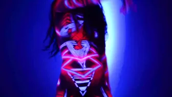 Hypnotic Neon Dancer - Blacklight Bodypaint #10