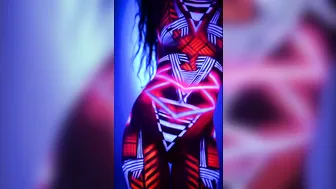 Hypnotic Neon Dancer - Blacklight Bodypaint #5