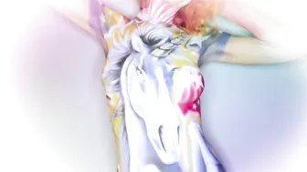 Magical Unicorn and Rainbow Body Painting NSFW #10