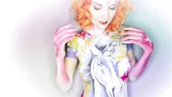 Magical Unicorn and Rainbow Body Painting NSFW #3