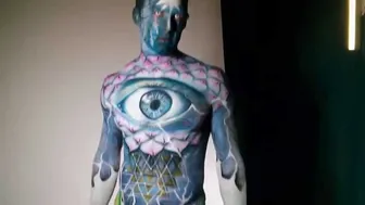 Third Eye Lotus Spiritual body painting