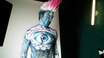 Third Eye Lotus Spiritual body painting #2