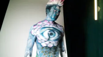 Third Eye Lotus Spiritual body painting #3