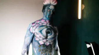 Third Eye Lotus Spiritual body painting #4