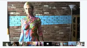 NSFW Google+ On Air Hangout Body Paint #4