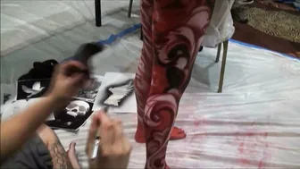 Birth of the Skull Dove Body Paint #3