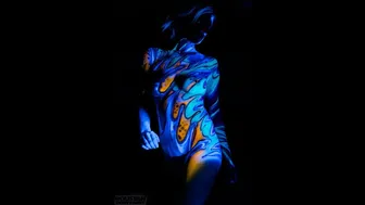 Black Light Body Painting