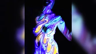 Black Light Body Painting #10