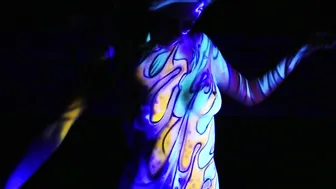 Black Light Body Painting #2