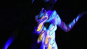 Black Light Body Painting #3