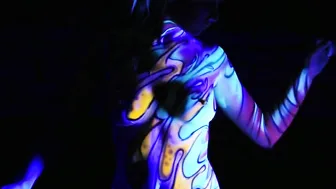 Black Light Body Painting #4