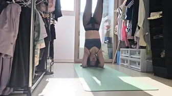 10 mit Mini Ball Workout ♥️♥️ pantyhose yoga #5